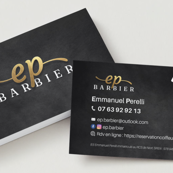 Création graphique print : carte de visite