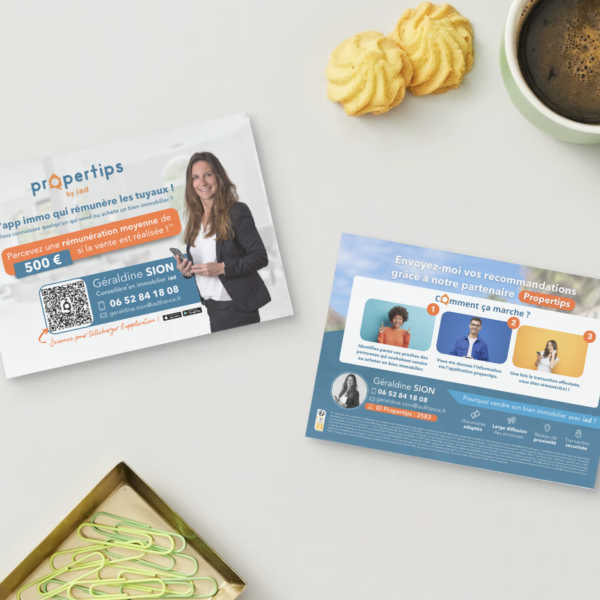 création graphique print - carte postale