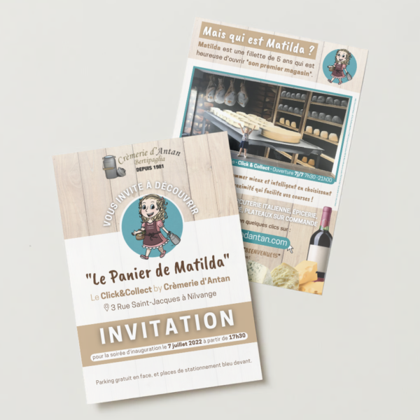 création graphique print : flyer