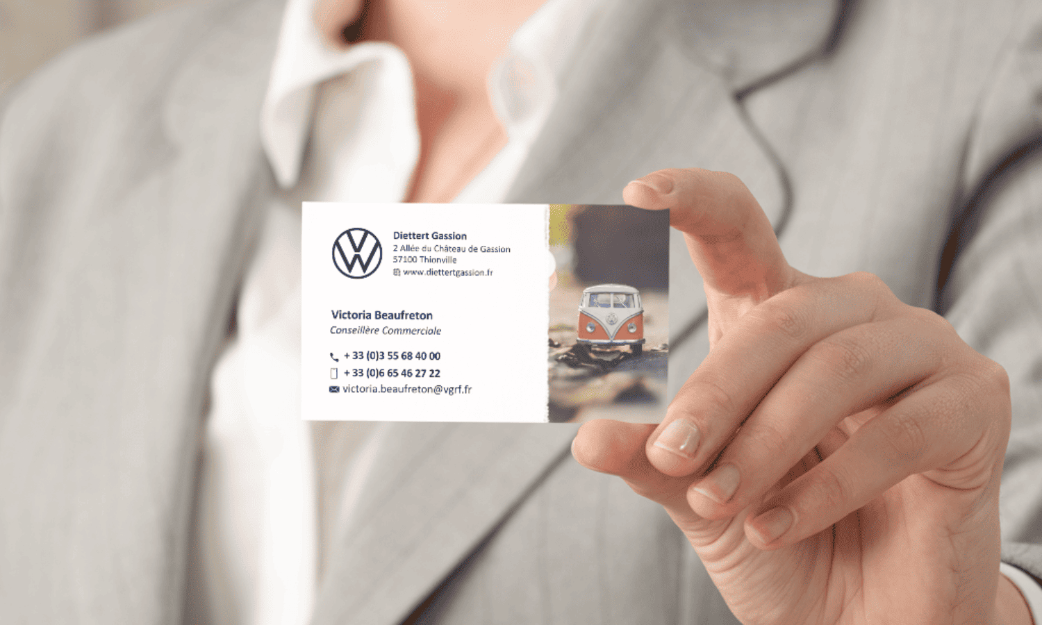 Création Graphique carte de visite - commercial automobile