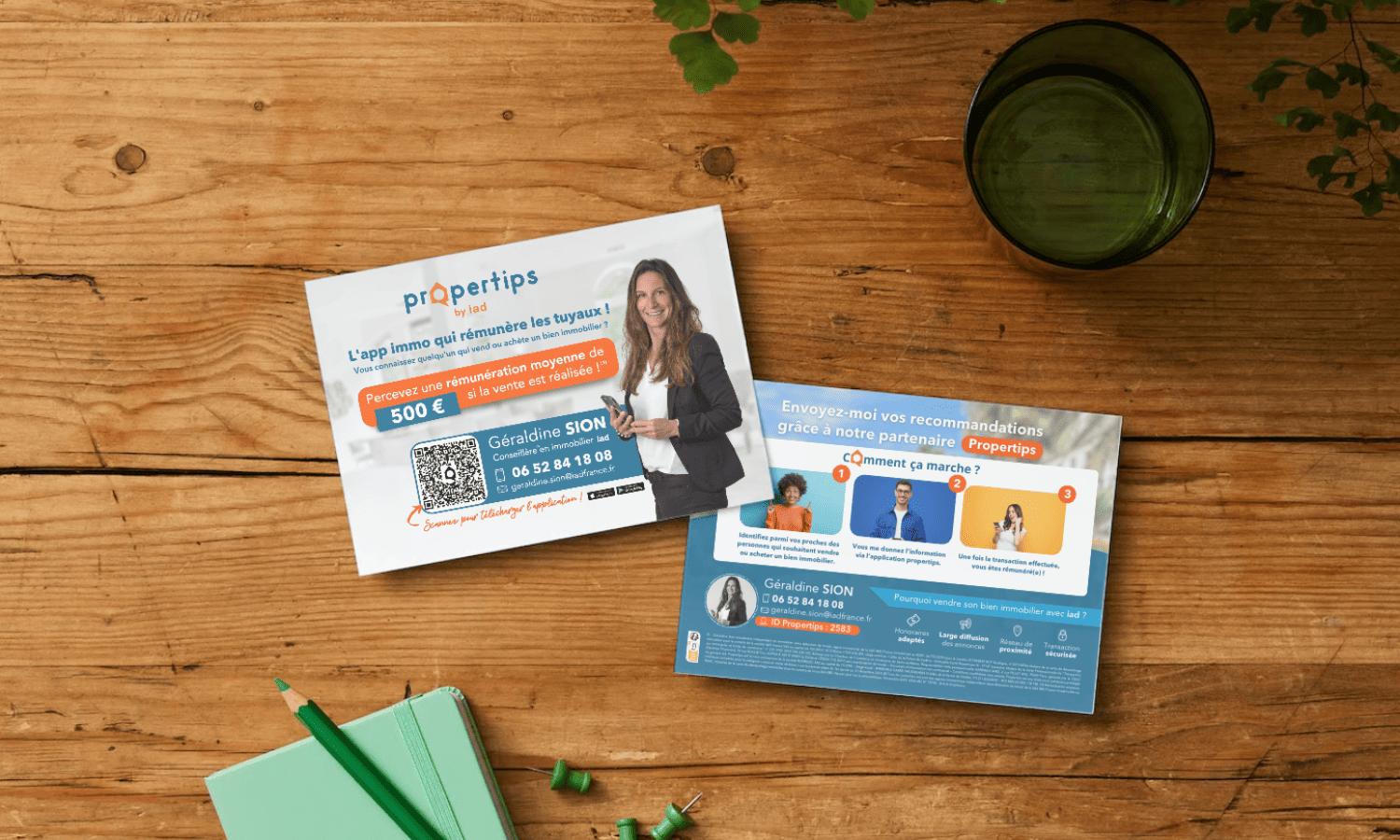 Print format carte postale - communication immobilière