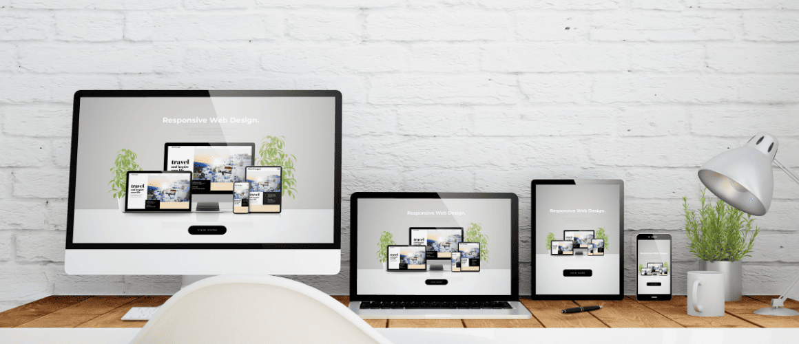 Image montrant un site responsive - Webdesign