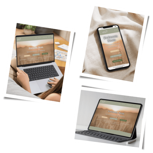 Template de site internet Professionnel par Ah graphisme à Poitiers